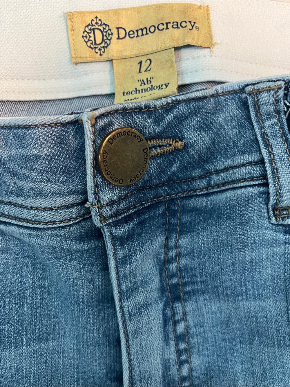 Democracy Light Blue Skinny Jeans for Women - Picture 3 of 7